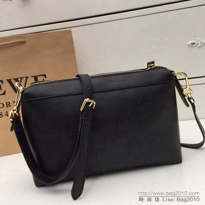 LOEWE羅意威 最新走秀款 原版牛皮 水桶包 內配子母小包 可單肩斜挎 9089  jdl1006